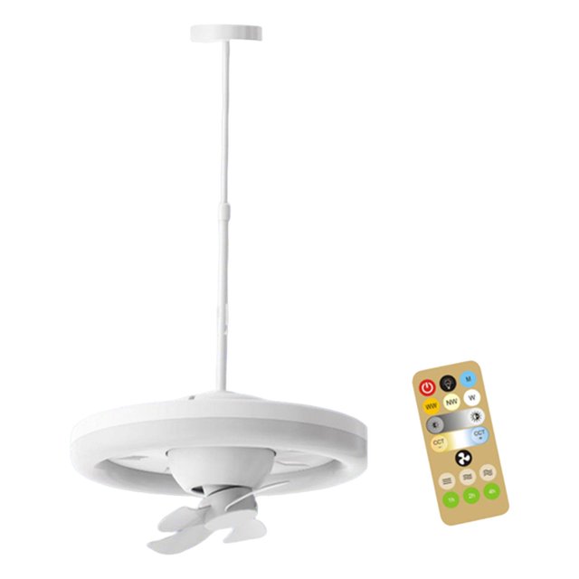 GROWTH TANK Ceiling Fan Light Ceiling Fan with Light E27 LED Lights Low Profile Ceiling Fans 60W with 0.5m Rod