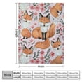 thumbnail image 4 of BCIIG Red Fox Throw Blanket, Super-Soft Flannel Fox Blanket for Toddler Boys, Kids, Children, Fleece Blanket Warm Fluffy and Cozy Soft Blanket for All Season Fox Gifts  40x50in, 4 of 6