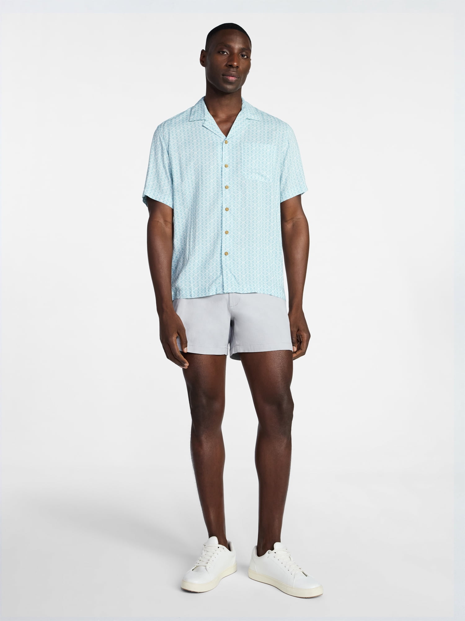 George Men's & Big Men's Modern Fit Flat Front Shorts, 5", 7", 9" Inseams, Sizes 28-54