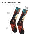 thumbnail image 2 of Lsque Vintage Colorful Flower French Bulldog Pattern Sport Compression Socks for Men & Women 15-20 mmHg Knee High Nurse Pregnant Running Medical and Travel Athletic, 2 of 6