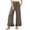 Brown, variant on Womens Wide Leg Pants Drawstring Elastic High Waisted Ruffle Hem Palazzo Pants With Pockets Pink on