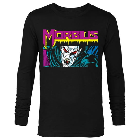 Marvel Morbius 90s Comic Book - Long Sleeve T-Shirt for Men - Customized-Black