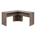 thumbnail image 5 of Prepac Home Office L-Shaped Executive Computer Desk, Drifted Gray, 5 of 11