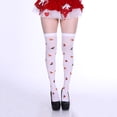 thumbnail image 2 of Bas de Noël Partie Genou Chaussettes Noël Peluche Poupée Genou Chaussettes Bow Bas, 2 of 3
