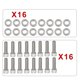 thumbnail image 2 of Pernos KIT de pernos del colector de admisión BBC, repuesto de acero inoxidable para CHEVY GM 396 402 427 454 BIG BLOCK, 2 of 7