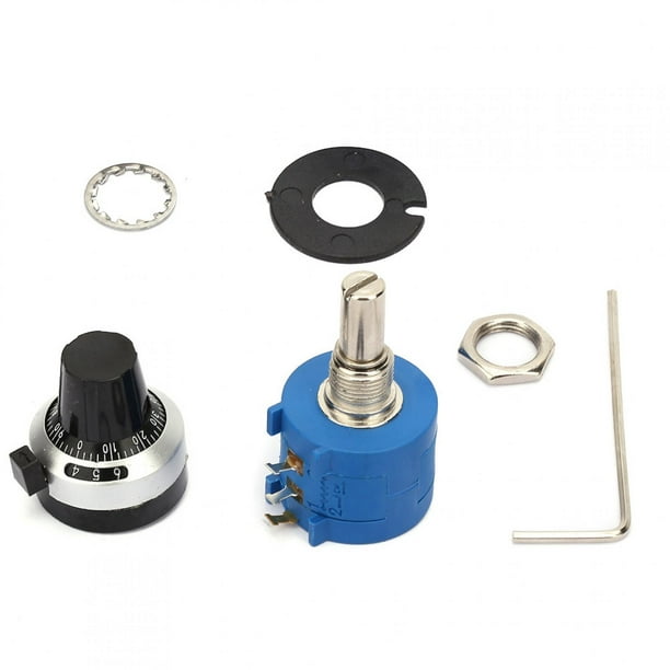 Potenciómetro, potenciómetro bobinado 3590S-2-104L Potenciómetro bobinado de 100 K Potenciómetro de K Ohmios Rendimiento finamente ajustado