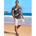 thumbnail image 4 of COOFANDY Men's Short Sleeve Hawaiian Shirts Casual Summer Vacation Shirts, 4 of 6