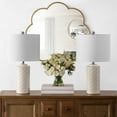 thumbnail image 5 of SAFAVIEH Artef 24 in. Ancient Motifs Table Lamps, Ivory, Set of 2, 5 of 8