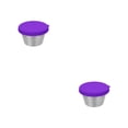 thumbnail image 1 of Bearachild Recipiente portátil para aderezo para ensaladas con tapas coloridas, condimentos, tamaño portátil fresco y seguro, color morado Púrpura 2Conjunto, 1 of 6