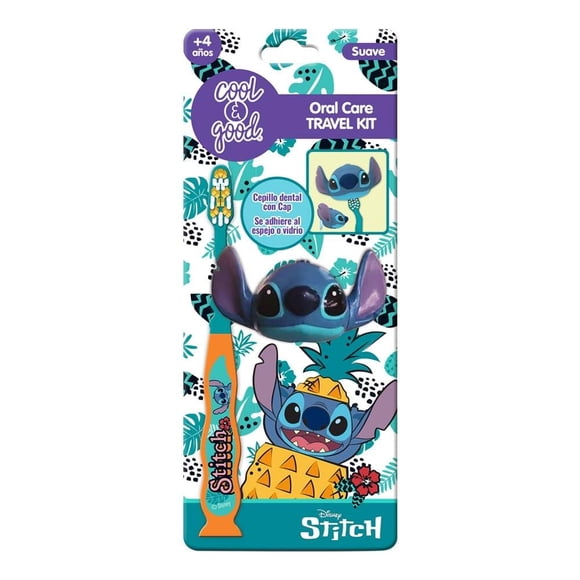 Cepillo dental Cool & Good Disney suave con protector 3D Stitch