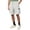 White, variant on Cargo Shorts for Men Summer Casual Lightweight Breathable Elastic Waist Straight Leg Relaxed Fit Shorts with Pockets