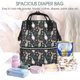 thumbnail image 5 of Fotbe Christmas cute deer old man Mochila Maternidad - Lona de Sarga Impermeable, Mochila de Pañales de Gran Capacidad con Múltiples Bolsillos y Correas Ajustables, 5 of 6