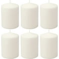 thumbnail image 6 of MaxxMarket 3 Pack Tall 3 x 8 Inch 80 Hour Long Burning Unscented White Wax Pillar Candles, 6 of 12