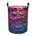 thumbnail image 1 of Balery Heart Confetti on Glitter Cesta de ropa redonda con asas, impermeable, independiente, para ropa, juguetes, dormitorio y familia-Medium, 1 of 6