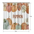 thumbnail image 5 of Rideaux de Douche Récolte d'Automne Citrouille, Rideau Lavable avec Crochets en Polyester pour Salle de Bain Baignoire Vacances d'Automne, 5 of 5
