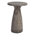 thumbnail image 1 of Pemberly Row 19" Concrete Stone Outdoor Accent Table in Dark Gray, 1 of 4