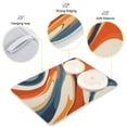 thumbnail image 3 of Yayeee Dish Drying Mat for Kitchen Counter 18"x24" Microfiber Absorbent Pad, Beige Abstract Wavy, 3 of 7