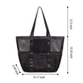 thumbnail image 3 of LHNFT Beach Bag - Mesh Beach Tote Bag for Women Mothers Day Gifts for Her Waterproof Pool Bag for Holiday Travel, Beach Vacation Essentials, 3 of 8