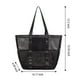 thumbnail image 3 of Xihbxyly Bolsa de Viaje para Playa, Gran Capacidad, Nailon de Alta Calidad, Elegante Bolso de Hombro, Versátil para Playa, Piscina, Viajes y Compras. Color Negro, 35,99 X 38,98 X 16,99 Cm., 3 of 7