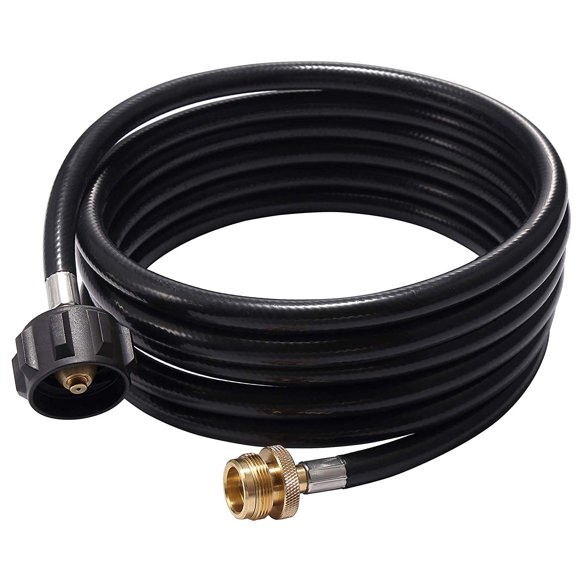 12ft Propane Hose, Connects 1lb Portable Appliances to 5-40lb Propane Tank, for Buddy Heater and Camping Stoves