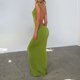 thumbnail image 4 of Vestido de tubo de señora para mujer vestido sin espalda con tirantes finos vestido largo informal elegante FLhrweasw Nuevo, 4 of 9