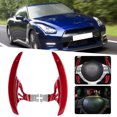 thumbnail image 4 of Steering wheel shift paddle shifter extension for gt r car accesory Extend Length Upgrade Carbon Fiber Paddle Shifters Fit for  GT R R35 2009-2016Red ANGGREK Otros, 4 of 8