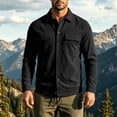 thumbnail image 2 of MXALUOB Men's Corduroy Jackets Button Front Work Jacket with Flap Pockets Long Sleeve Textured Overshirt Regular Fit Casual Workwear, 2 of 6