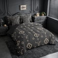 thumbnail image 2 of meiyoeat Vintage Bull Skull 7 Pieces Full Size Bedding Sets For Boys,Retro Aztec Geometric Rhombus Full Size Bed In A Bag For Kids,Black Reversible, 2 of 7