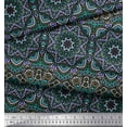 thumbnail image 3 of Soimoi Polyester Crepe Fabric Mandala Kaleidoscope Print Fabric by Yard 42 Inch Wide, 3 of 3