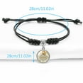 thumbnail image 3 of SUSHANG Hand Woven Bracelet Bracelet Mom Love Hand Rope Length Two Way Adjustable Crystal Pendant Bracelet Mother'S Day Gift, 3 of 4