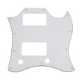 thumbnail image 2 of de guitarra eléctrica de repuesto, antiarañazos para guitarra 3 capas Blanco shamjiam Guitarra eléctrica SG Pickguard, 2 of 9