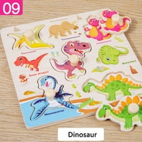 Aonerit Wooden Peg Puzzles for Toddlers, Montessori Toddler Puzzles for 1-4 Years Old, Preschool Educational Learning Puzzles Toys Gifts for Baby Boys Girls Age 1-4