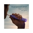 thumbnail image 6 of Philips Sonicare 6500 Series Electric Toothbrush - Next-Generation Sonicare Technology, Pressure Sensor, 9 Brushing Settings, SmarTimer, BrushPacer, 21-day Runtime, Travel Case, Purple, HX7417/05, 6 of 7