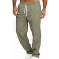 thumbnail image 6 of Men’s Cargo Pants, Joggers, Trousers, Elastic Waistband Drawstring Loose Straight Leg, Multiple Pockets Quick Dry Lightweight, Casual Daily Gym Workout Hiking Travel, | AKLJWH,Army Green L, 6 of 9