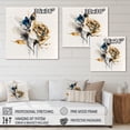thumbnail image 4 of Designart Roses Flow Flower On Abstract Fusion I Canvas Wall Art, 4 of 5