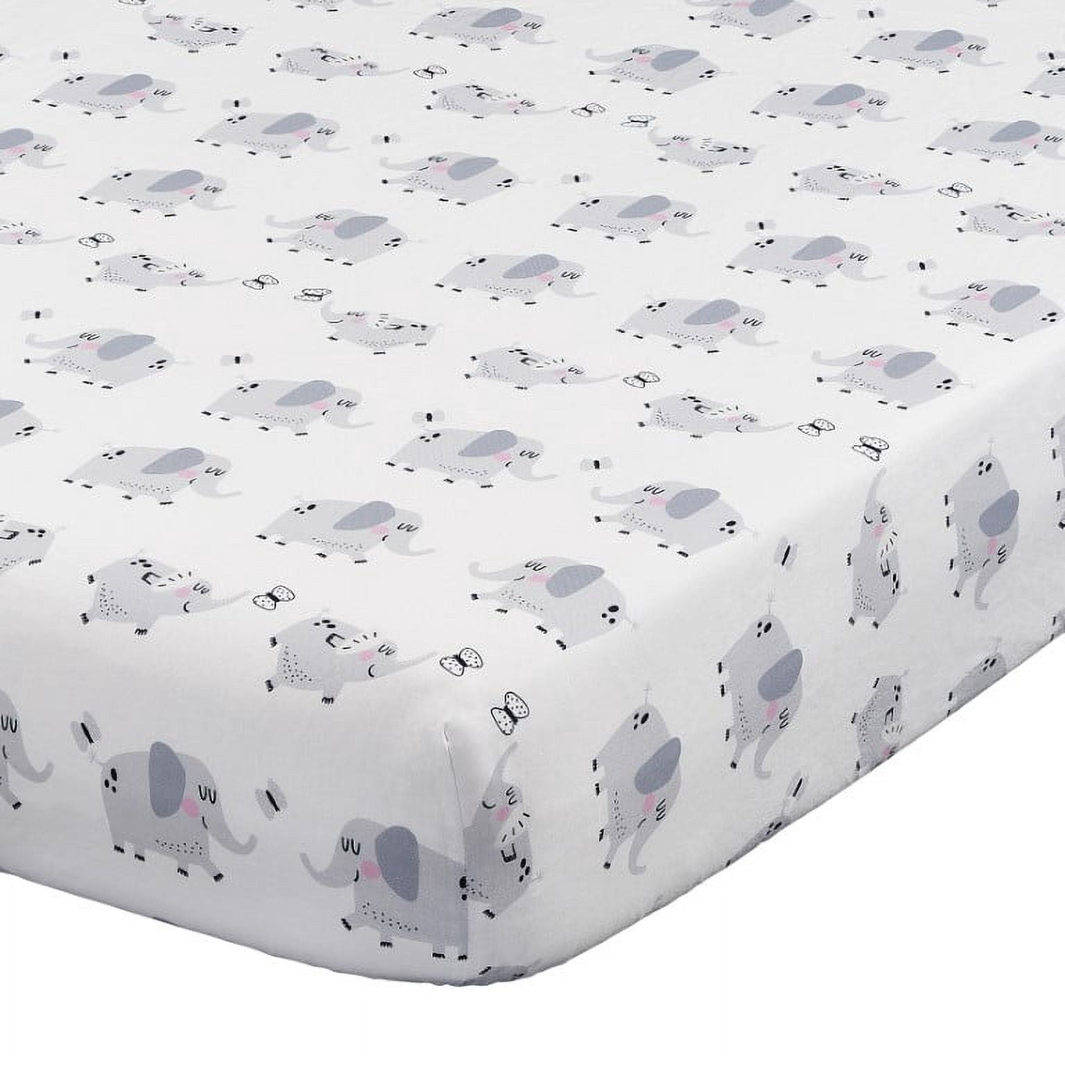 Oxford Baby Ele- A- Fun (3 Pc Crib Nursery Bedding Set)