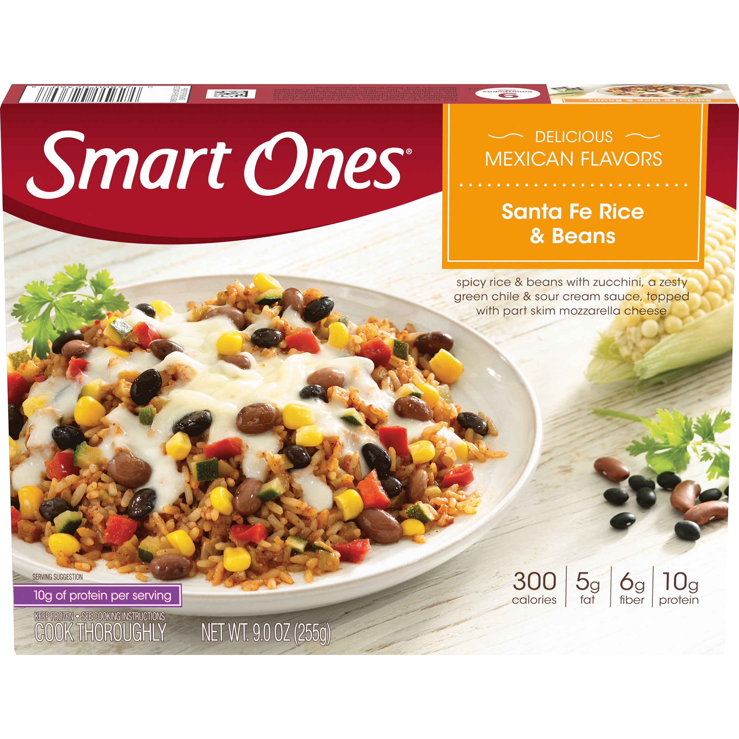 Smart Ones Santa Fe Rice & Beans with Zucchini, Zesty Green Chile Sour