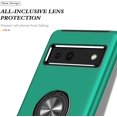 thumbnail image 3 of Case for Google Pixel 7A 2023, Light Shockproof Protective Cover with Built-in Rotating Holder Kickstand Car Magnetic Bracket Case Compatible for Google Pixel 7A 2023 (Green), 3 of 14