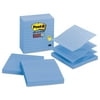 Post-it Pop-up Notes Super Sticky Pop-up Notes Refill, Lined, 4 x 4, Periwinkle, 90-Sheet, 5/Pack -MMMR440AQSS