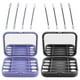 thumbnail image 1 of 8 Count Reusable Silicone Cotton Swabs Portable,Portable Silicone Swab Cleanable For Ear Cleaning Beauty Treatment Makeup (2 Pack)-Purple+gray, 1 of 5