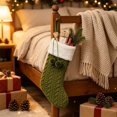 thumbnail image 3 of Christmas Stockings, Classic Xmas Stocking with Hanging Loop, Gift Bag for Fireplace Mantel, Tree and Family Holiday Decor, 3 of 6