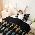 thumbnail image 3 of Erosebridal Fishing Fish Twin Bedding, Farmhouse Rustic Duvet Cover Set, Black Reversible, 1 Duvet Cover and 1 Pillowcase (No Comforter), 3 of 5
