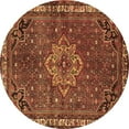 thumbnail image 1 of Ahgly Company Indoor Round Persian Brown Traditional Area Rugs, 3' Round, 1 of 4