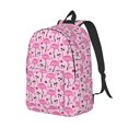 thumbnail image 2 of Xecao Cool Flamingos for Canvas College Laptop Backpack, Durable Rucksack Travel Notebook Bag School Backpack Book Bag for Men Women, 2 of 8