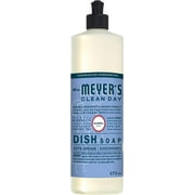 Mrs. Meyer's Clean Day Dish Soap, Cruelty Free and Biodegradable Dishwashing Liquid, Bluebell Scent, 474 ml Bottle