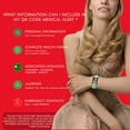 thumbnail image 4 of QR Code Medical ID Bracelet for Women Men, Silicone Adjustable Medical Alert Bracelets with QR Code,Dynamic Web Information, 4 of 7