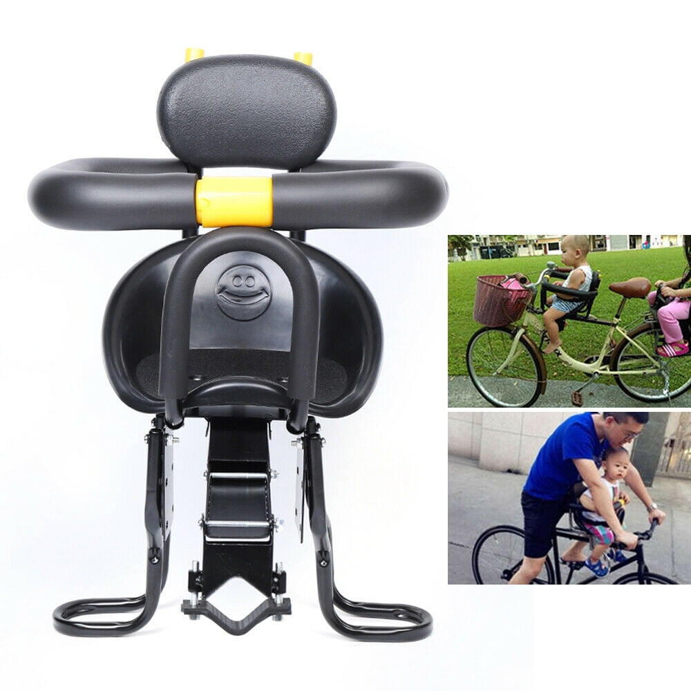 Large Kids Saddle Toddler Bike Seat with Seatbelt Soft Cushion Backrest Blue Rear Mounted Child Bicycle Seat Walmart