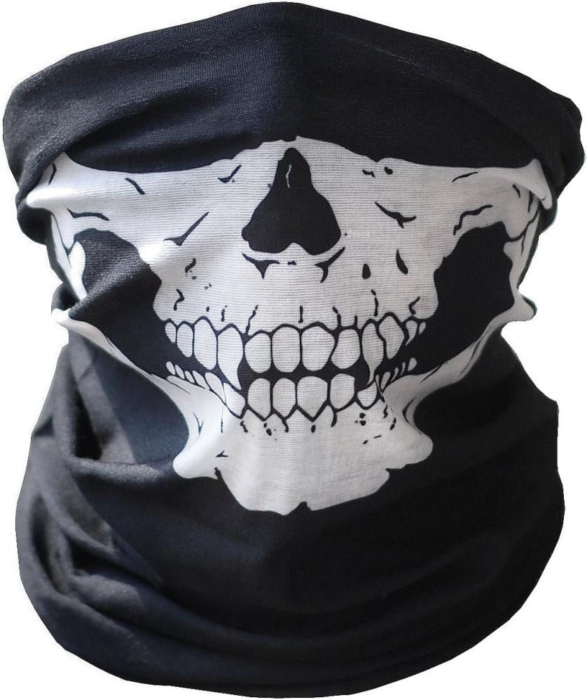 Details about   Halloween Skull bike Motorcycle Face Mask Reusable Washable Protection Cover 