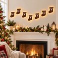 thumbnail image 4 of LED Christmas Wall Decor Light, 7Pcs Christmas Stocking Pattern Wood Christmas Wall Light Lighted Wall Art for Christmas Home Decor, 4 of 7