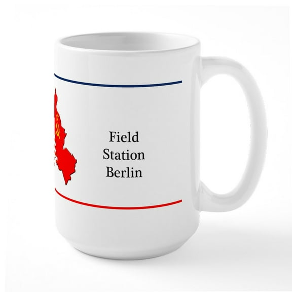 CafePress - Field Station Berlin Large Coffee Mug - 15 oz Ceramic Large White Novelty Mug